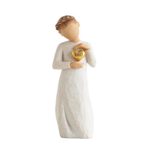 Złote serce dziewczynka figurka 2027 Willow Tree